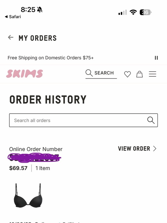 32D skims padded push up bra - Picture 6 of 9